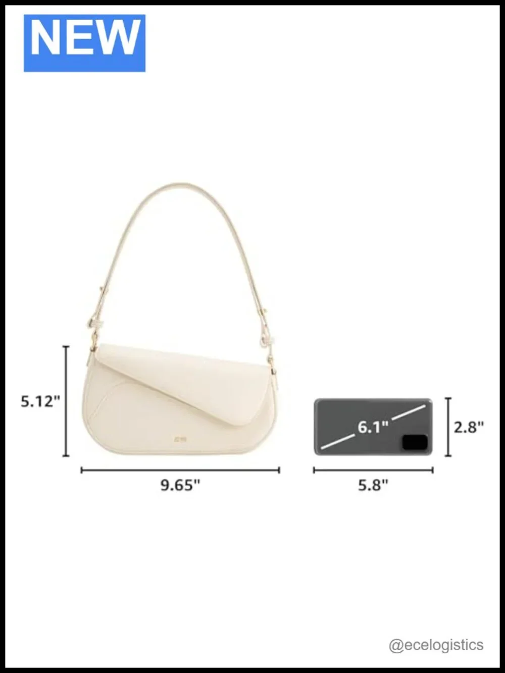 Vegan Leather Satchel Shoulder Bag Crossbody - Fits iPhone 16 Pro Max